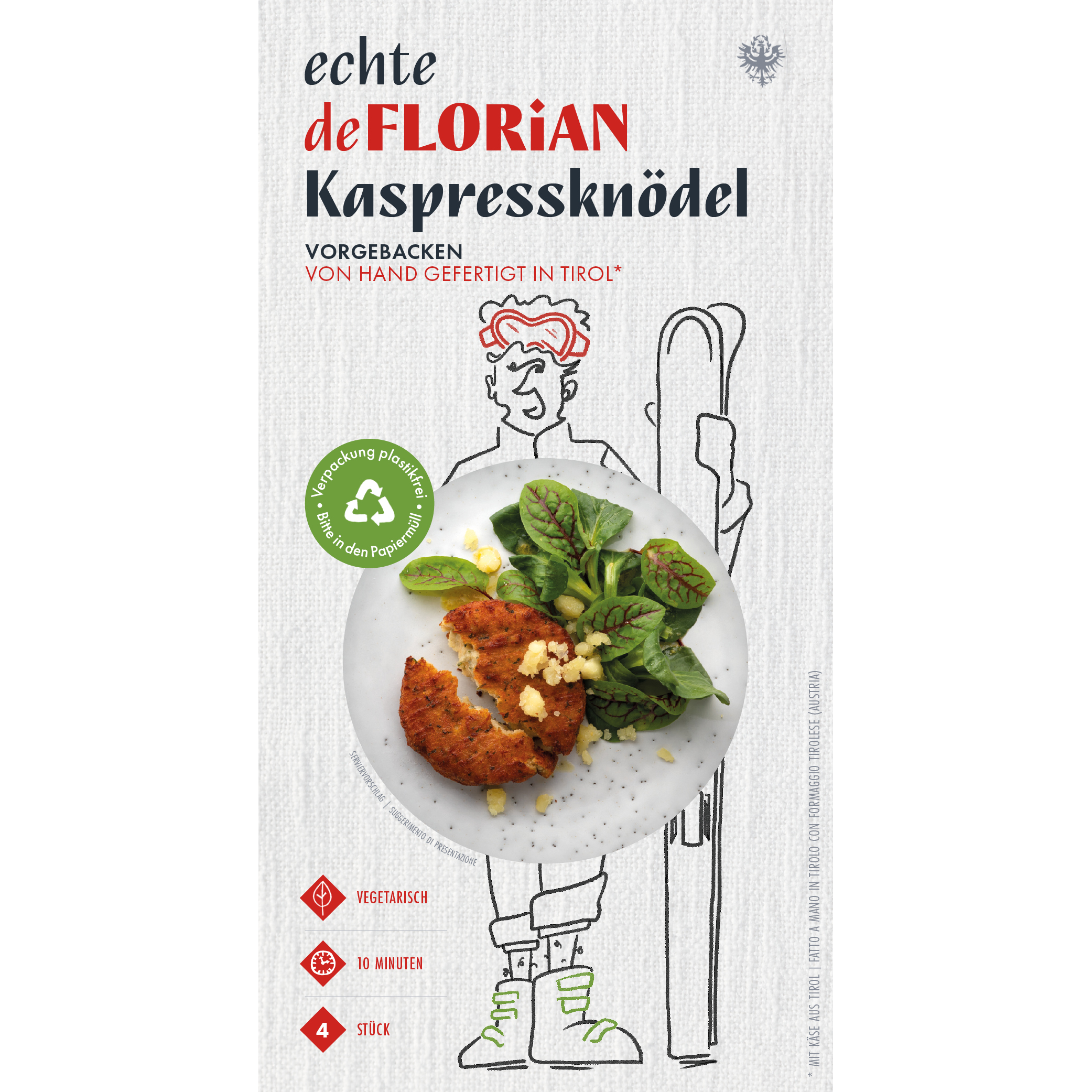 Kaspressknödel vorgebacken