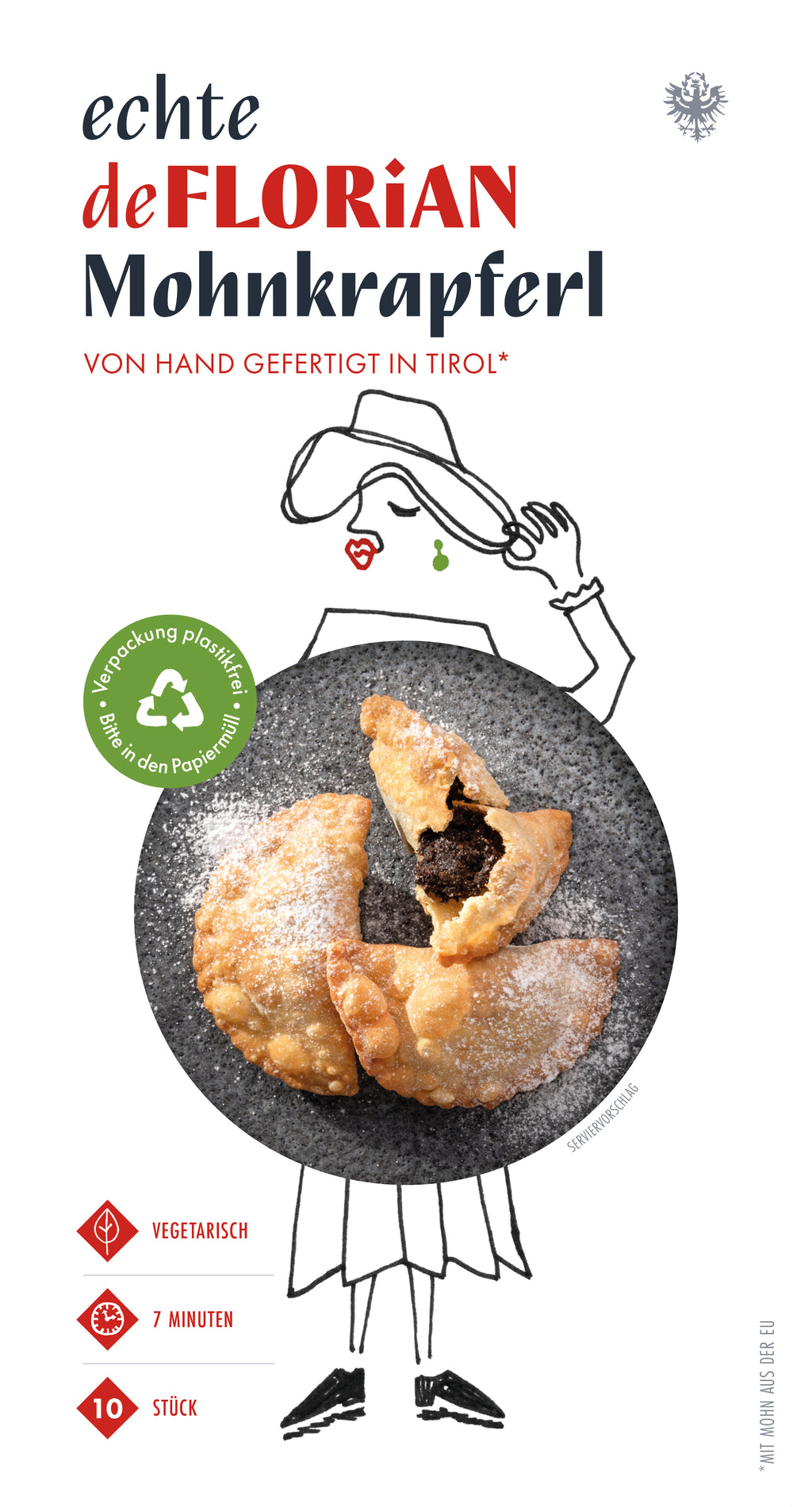 Mohnkrapfen gebacken