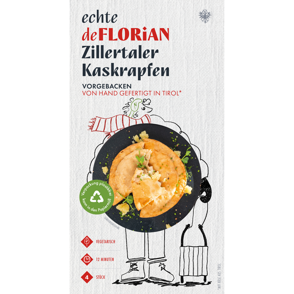 Zillertaler Kaskrapfen vorgebacken