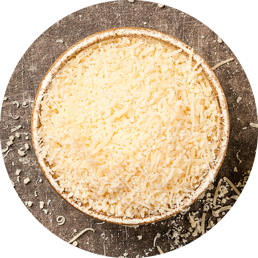 Parmesan gerieben