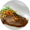 Rindsbraten mit Gemüse