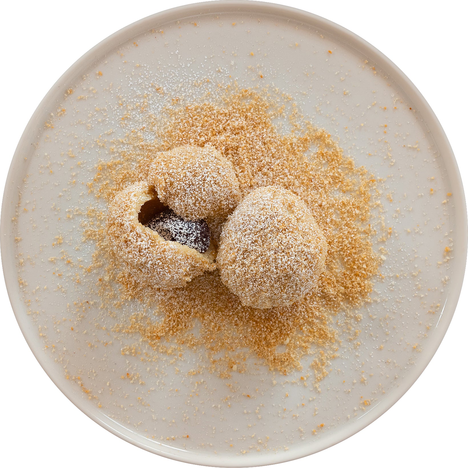 Zwetschkenknödel mit Kern